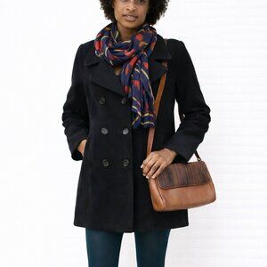 Marvin Richards Black Peacoat - Womens L